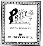 PETIT SMALL CIGARS E. NOBEL 100% TOBACCO
