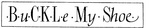 B.U.C.K.L.E. MY. SHOE.