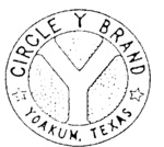 Y CIRCLE Y BRAND YOAKUM TEXAS