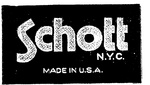SCHOTT N.Y.C.                                                         MADE IN U.S.A.