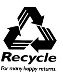 RECYCLE  FOR MANY HAPPY RETURNS