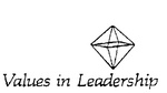 VALUES IN LEADERSHIP