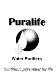 PURALIFE  WATER PURIFIERS  CONTINOUS PURE WATER FOR LIFER