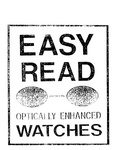 EASY READ OPTICALLY ENHANCED WATCHES