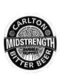 CARLTON MIDSTRENGTH BITTER BEER  PRODUCT OF AUSTRALIA  DOUBLE HOPPED