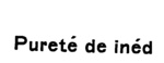 PURETE DE INED