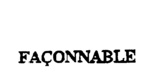 FACONNABLE