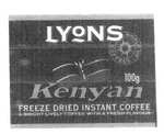 LYONS KENYAN FREEZE DRIED INSTANT COFFEE A BRIGHT LIVELY COFFEE WITH A FRESH FLAVOUR WORLD OF COFFEES 100G