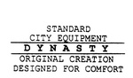STANDARD CITY EQUIPMENT DYNASTY ORIGINAL CREATION DESIGNED FOR COMFORT