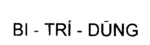 BI - TRI- DUNG