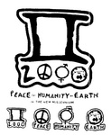 2000 PEACE FOR HUMANITY ON EARTH IN THE NEW MILLENIUM 2000 PEACE HUMANITY EARTH