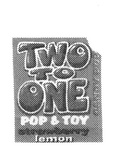TWO TO ONE POP & TOY STRAWBERRY LEMON CANDY POP