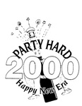 PARTY HARD 2000 HAPPY NEW ERA