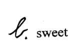 b. sweet