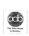 ADB THE NEW NAME IN BRAKES