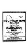 MOUNT GAY RUM ECLIPSE REFINED BARBADOS RUM