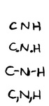 C N H ; C.N.H ; C-N-H ; C,N,H