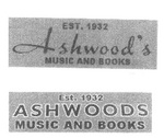 EST. 1932 ASHWOODS MUSIC AND BOOKS