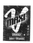 V MAXI ORANGE JUICE + VITAMINS A B C D