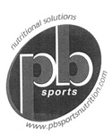 PB SPORTS NUTRITIONAL SOLUTIONS WWW.PBSPORTSNUTRITION.COM
