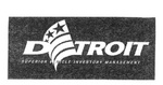 DETROIT SUPERIOR VEHICLE INVENTORY MANAGEMENT