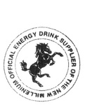 OFFICIAL ENERGY DRINK SUPPLIER OF THE NEW MILLENIUM