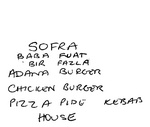 SOFRA BABA FUAT BIR FAZLA ADANA BURGER CHICKEN BURGER PIZZA PIDE KEBAB HOUSE