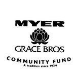 MYER GRACE BROS COMMUNITY FUND A TRADITION SINCE 1924