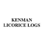 KENMAN LICORICE LOGS
