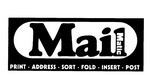 MAIL MATIC PRINT ADDRESS SORT FOLD INSERT POST