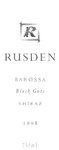 R RUSDEN BAROSSA BLACK GUTS SHIRAZ 1998