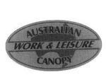 AUSTRALIAN WORK & LEISURE CANOPY
