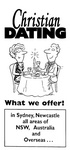 CHRISTIAN DATING WHAT WE OFFER! IN SYDNEY, NEWCASTLE ALL AREAS OF NSW, AUSTRALIA AND OVERSEAS