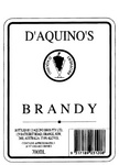 D'AQUINO'S BRANDY D'AQUINO BROTHERS