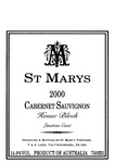 ST M  ST MARYS 2000 CABERNET SAUVIGNON HOUSE BLOCK LIMESTONE COAST