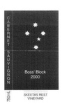 SKEETAS REST VINEYARD CABERNET SAUVIGNON BOSS' BLOCK 2000