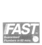 FAST GUARANTEED PLUMBERS IN 60 MINS.