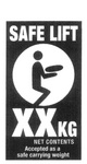 SAFE LIFT XXKG NET CONTENTS ACCEPTED AS A SAFE CARRYING WEIGHT