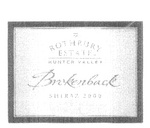THE ROTHBURY ESTATE HUNTER VALLEY BROKENBACK SHIRAZ 2000
