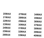 20MAX ; 21MAX ; 22MAX ; 23MAX