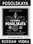 POSOLSKAYA VODKA POSOLSKAYA RUSSIAN VODKA