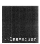 ONEANSWER