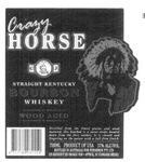 CRAZY HORSE CJ CEDAR JACK'S STRAIGHT KENTUCKY BOURBON WHISKEY WOOD AGED DISTILLED FROM THE FINEST GRAINS AND WOOD MATURED, THIS BOURBON IS A SECRET RECIPE HANDED DOWN FROM THE FIRST SETTLERS. IT IS SMOOTH AND LINGERING ON THE PALATE WITH A FULL FIRM FINIS