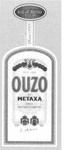 OUZO BY METAXA  S.&E.&A METAXA ESTD. 1888