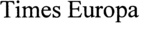 TIMES EUROPA