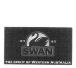SWAN THE SPIRIT OF WESTERN AUSTRALIA ESTD 1857