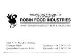 PACIFIC TAG PTY. LTD. T/A ROBIN FOOD INDUSTRIES