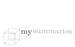 MY SUMMARIES