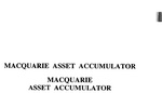 MACQUARIE ASSET ACCUMULATOR