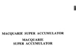 MACQUARIE SUPER ACCUMULATOR
